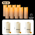 Bougies LED, lot de 9