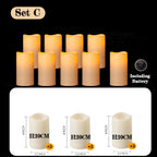 Bougies LED, lot de 9