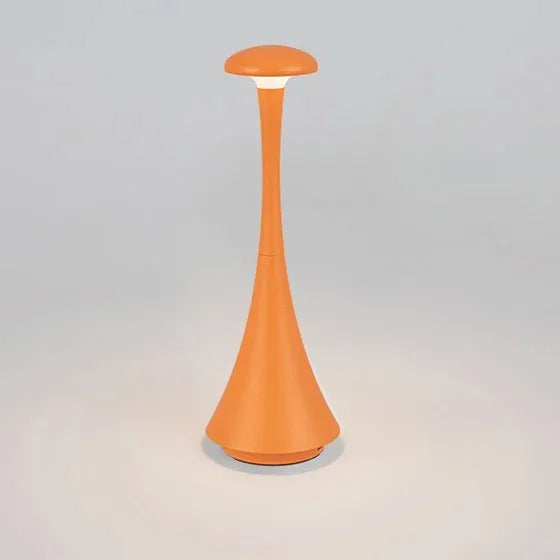 Lampe champignon sans fil orange
