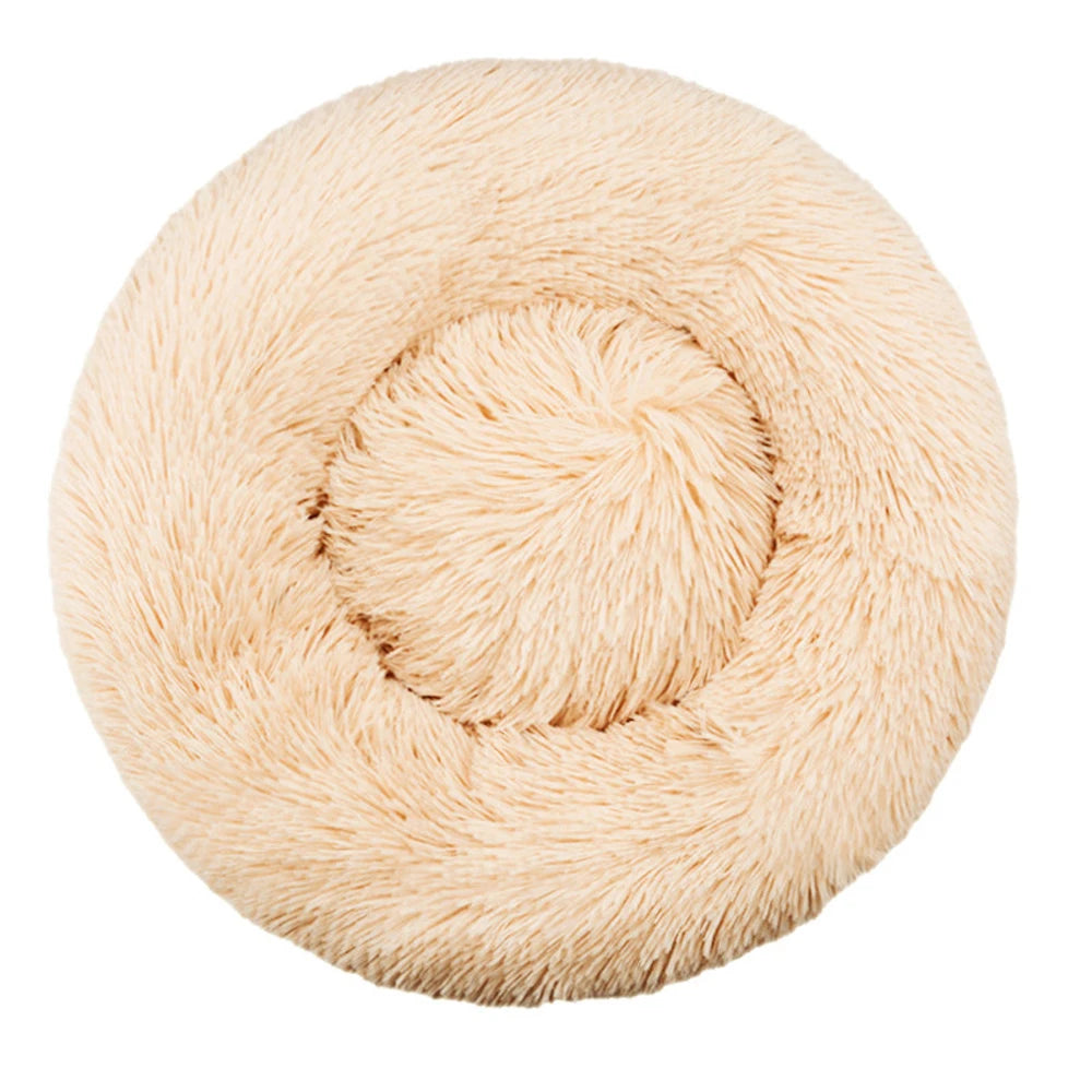 Coussin apaisant abricot clair vu de dessus