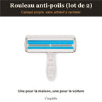 Rouleau anti-poils autonettoyant
