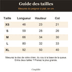 Guide des tailles du peignoir pour chien