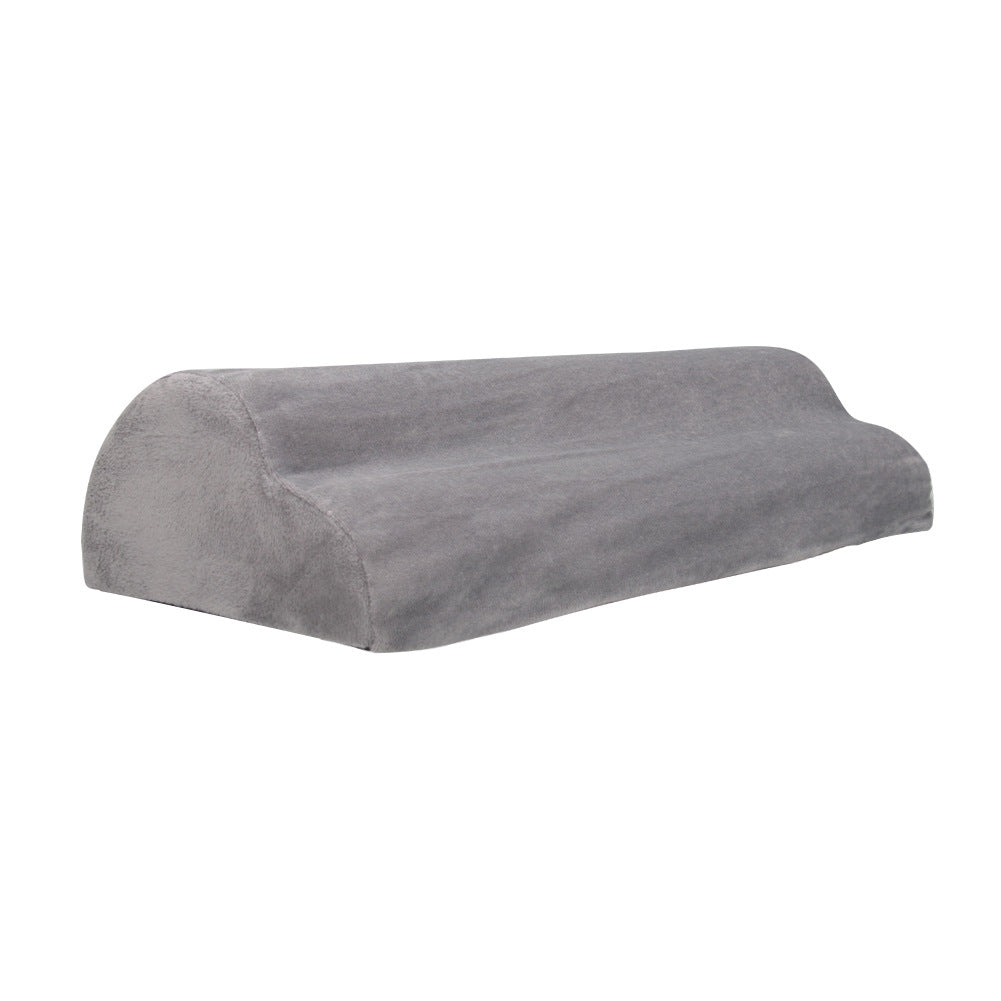 Repose-pieds gris foncé en velours