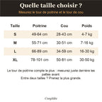 Guide des tailles du harnais